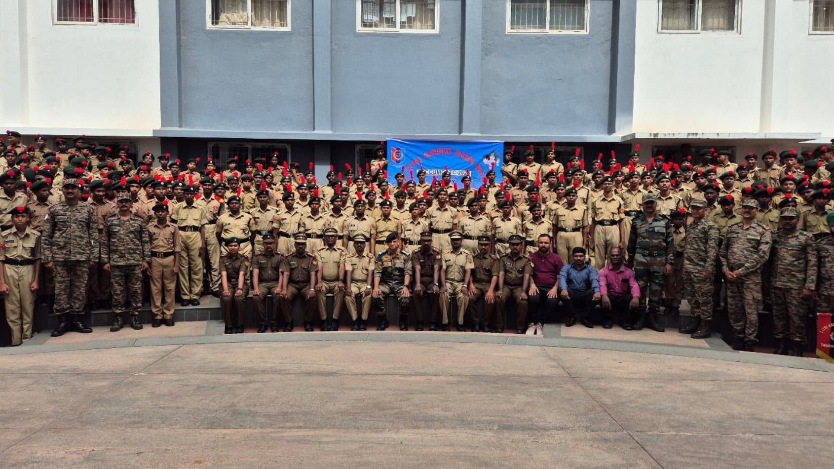 Cadets assembled at the Combined Annual Training Camp, KRCT